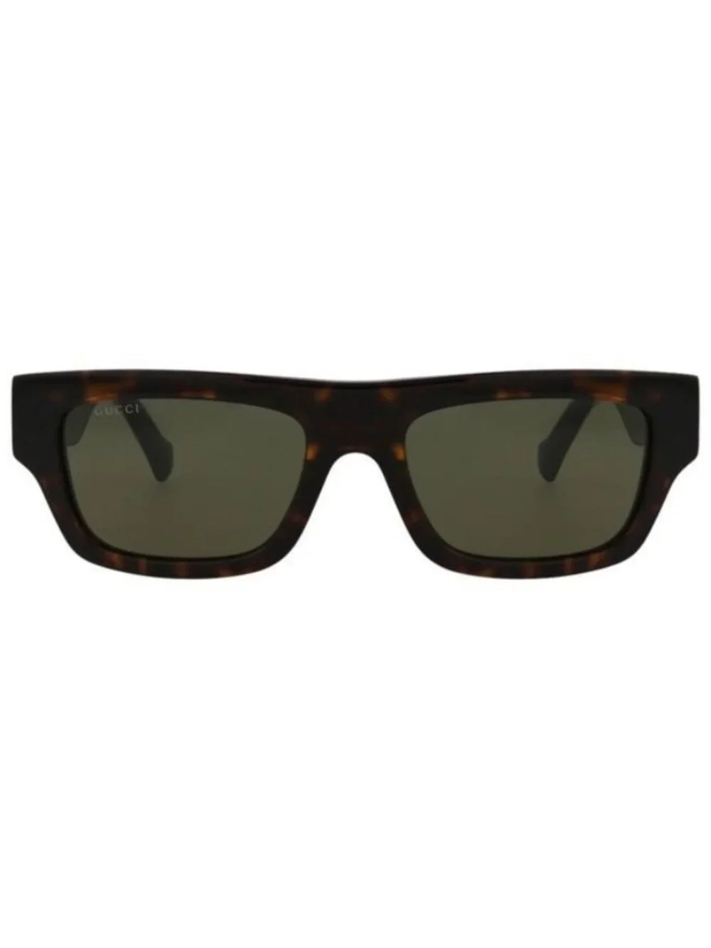New Gucci Mens Square/Rectangle Havana Havana Green Fashion Designer Sunglasses